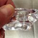 DUO OF CRYSTAL SALTERS SMALL SILVER METAL SPOONS