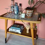 Vintage Opal Klein Möbel Serving trolley