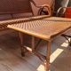 Ensemble canapé table rotin vintage 70 Riviera bohème