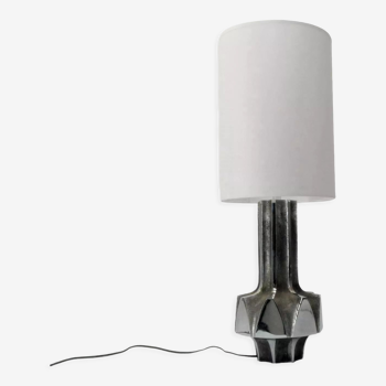 Lampe vintage brutaliste chromée 1970