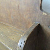 Old atypical wooden shelf
