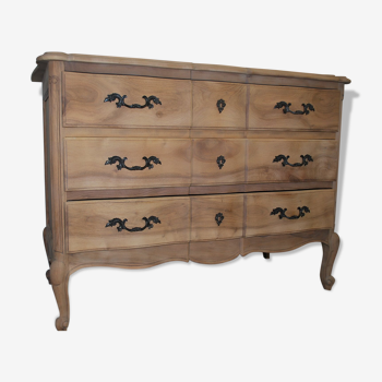 Chest of drawers Louis XV style raw wood