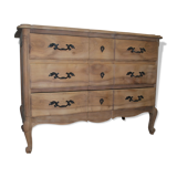 Chest of drawers Louis XV style raw wood