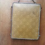 Antique triptych barber mirror