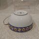 Christofle blue ginkgo porcelain breakfast cup, 35cl