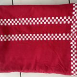 Red checkered Basque tablecloth