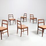 Arne Vodder model 430 dining chairs rosewood Sibast Mobler Denmark 1960