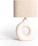 lampe à poser en céramique et tissu