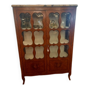 vitrine louis XV Marquetée