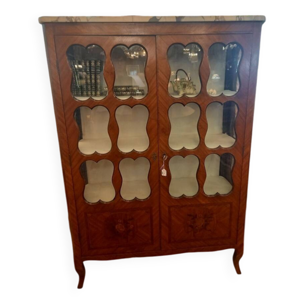 Vitrine Louis XV Marquetée