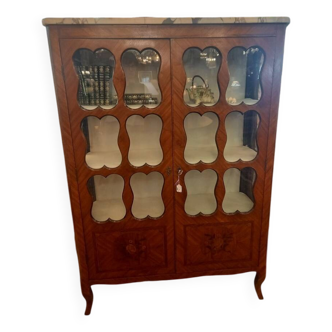 Louis XV Marquetry Display Case