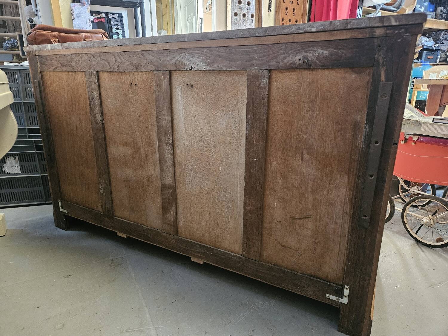 Low buffet with marble