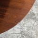 Vintage Art Deco round coffee table with double top