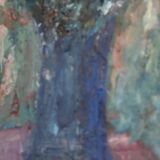 Huile sur toile suédoise – « Vase bleu » par Lennart Andersson