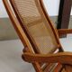 Fauteuil pliant canné