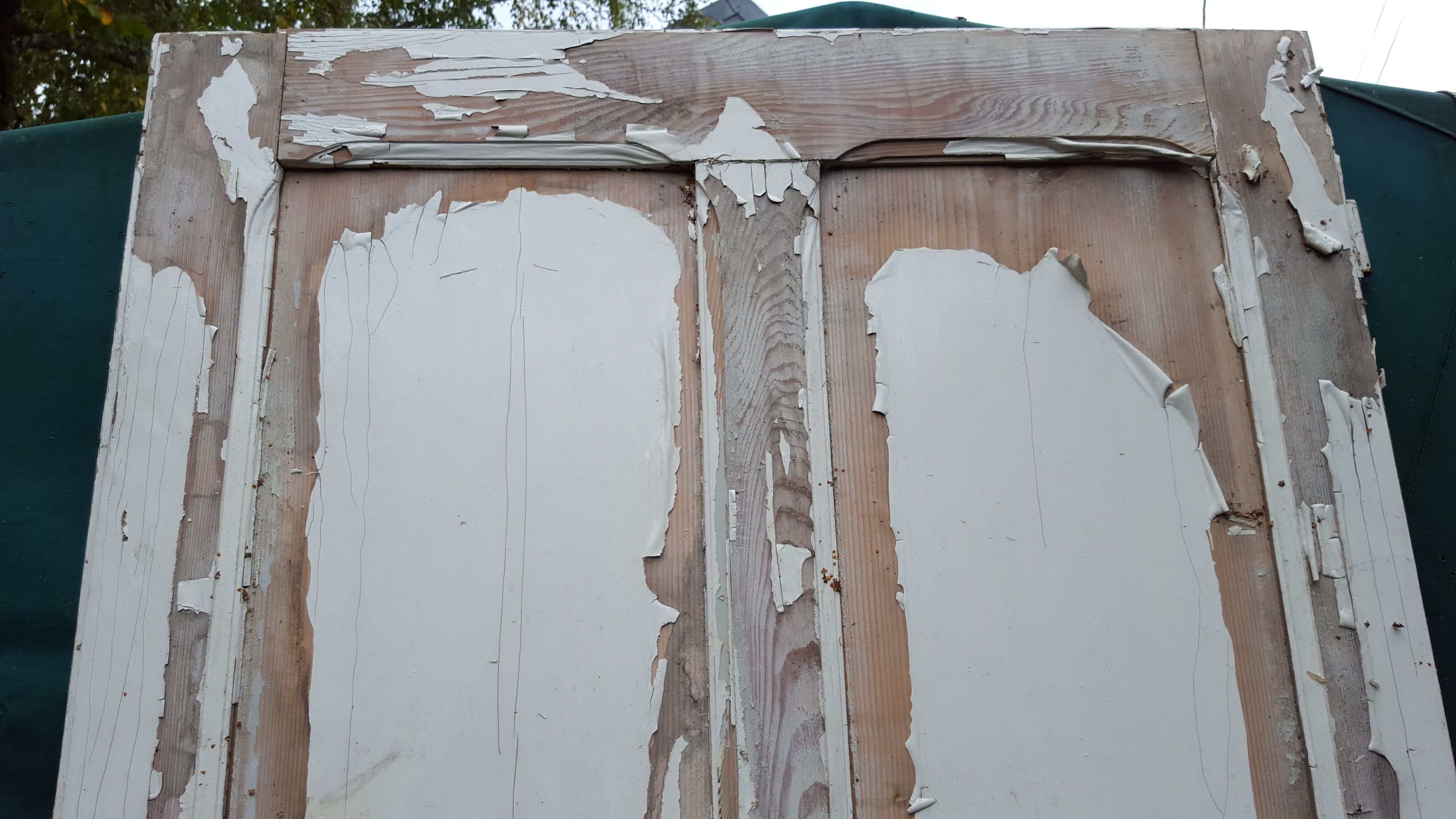 Old door beautiful patina height 208 cm