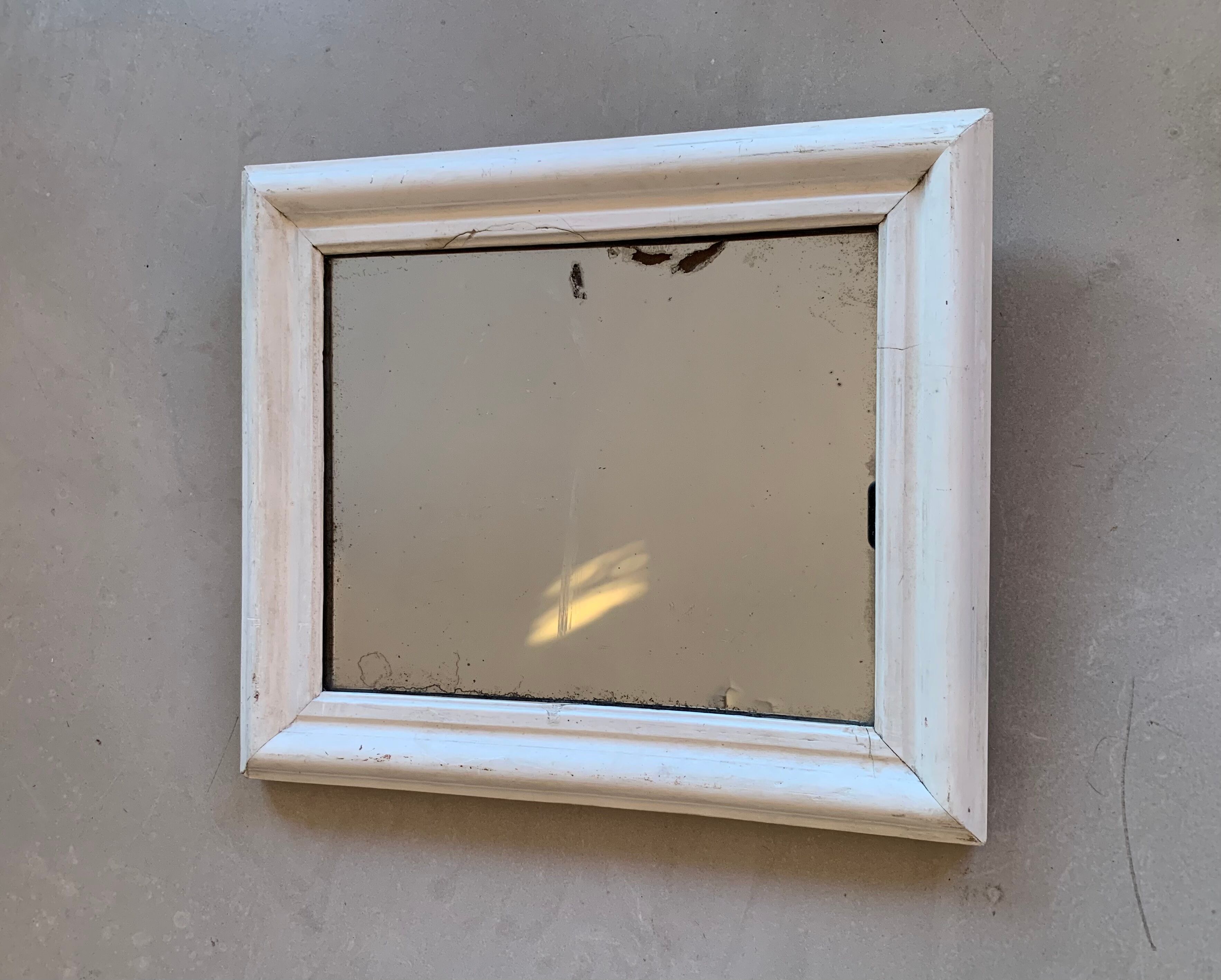 Old stitched mirror 43x37cm