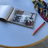 80s round beech table