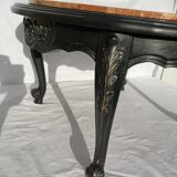 Coffee table with marble top breach