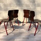 4 vintage dutch chairs