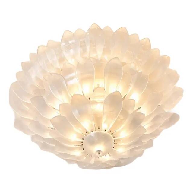 Panneau de verre Murano Sanded Petals par Simoeng