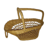 Vintage wicker bottle basket