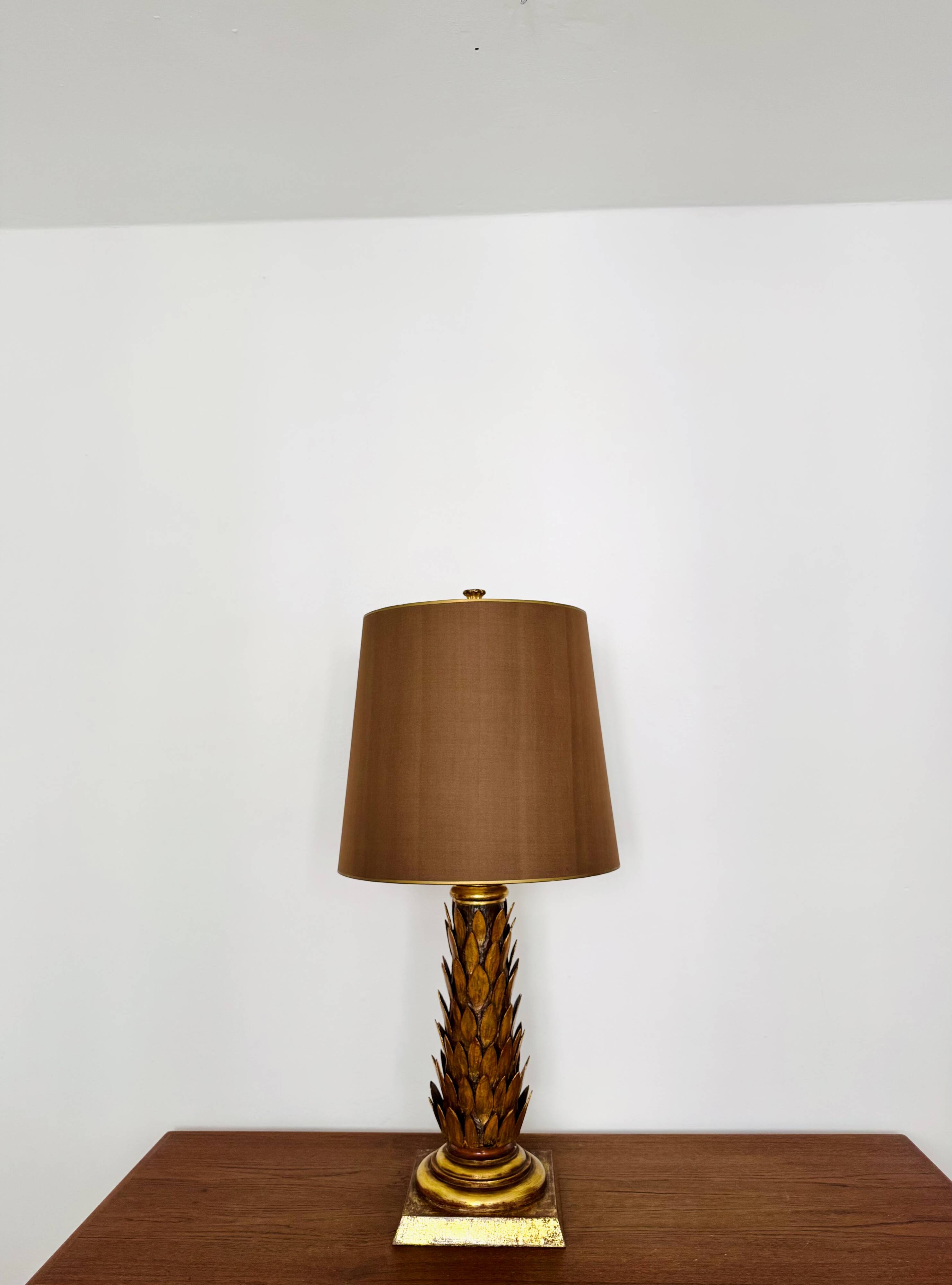 XXL Gilded Italian Hollywood Regency Table Lamp