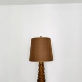 Lampe de table italienne dorée de style Hollywood Regency