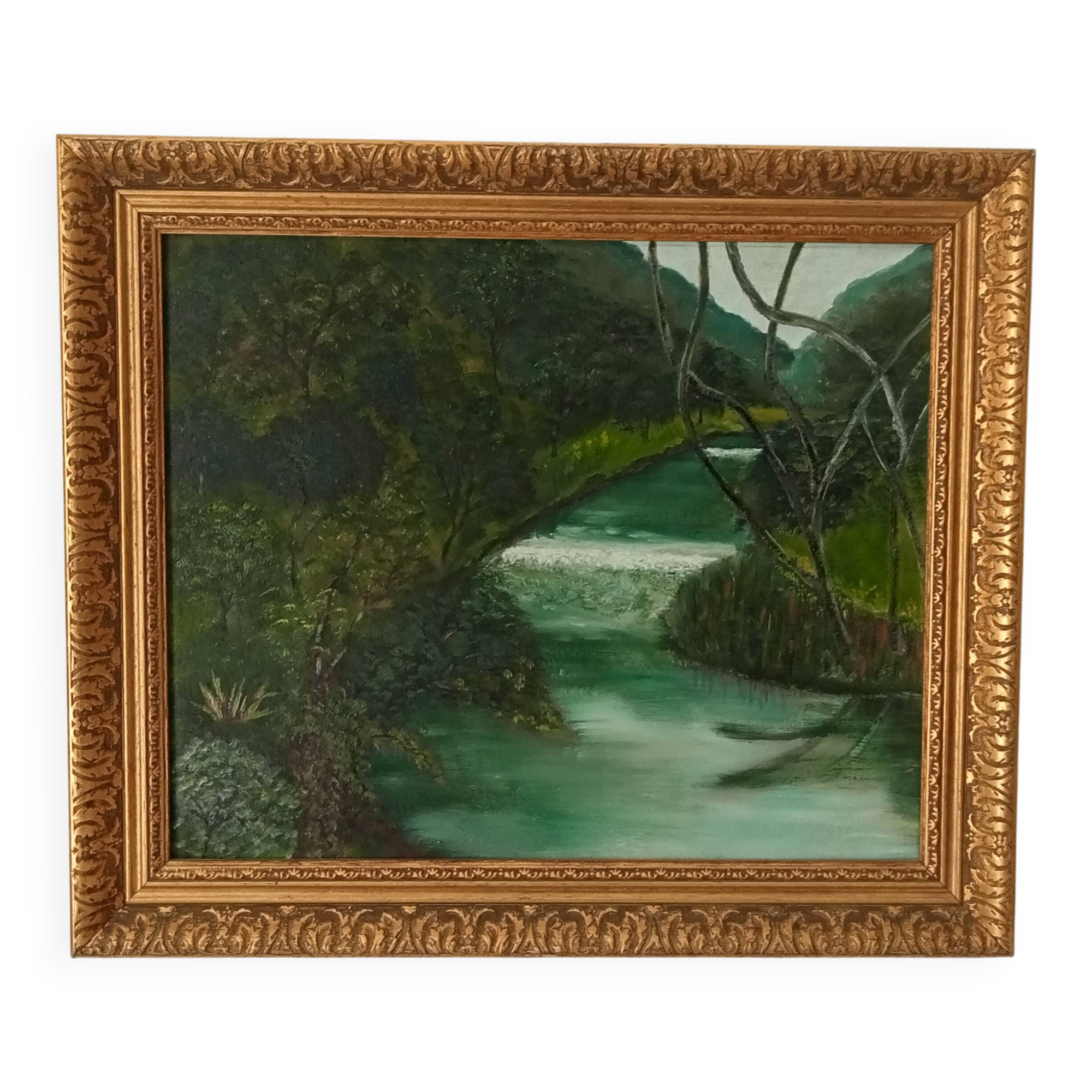 Oil painting by René Férréol Ringenbach "Val de Cusance"