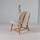 "Teve" Modern Mid-Century Chair in Lambskin/Shearling by Alf Svensson, Sweden, 1955