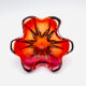 Murano Ashtray - Archimede Seguso - Bullicante - Red Blue Sommerso