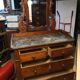 Coiffeuse Louis Philippe dessus marbre