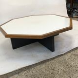 Vintage coffee table wenge hexagon 1960