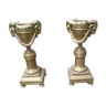 Pair of candlesticks with beliers, cassolettes