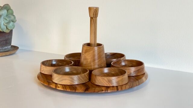 Olive wood serving tray