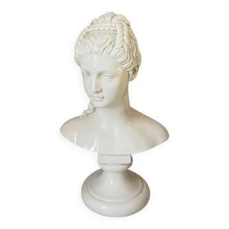 Bust of Proserpine vintage neoclassical sculpture