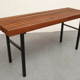 60s teak bench