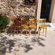 4 Baumann bistro chairs, different shades, vintage