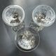 3 wine/water glasses 13.5 cm Cristal d'Arques model Louvre Vintage