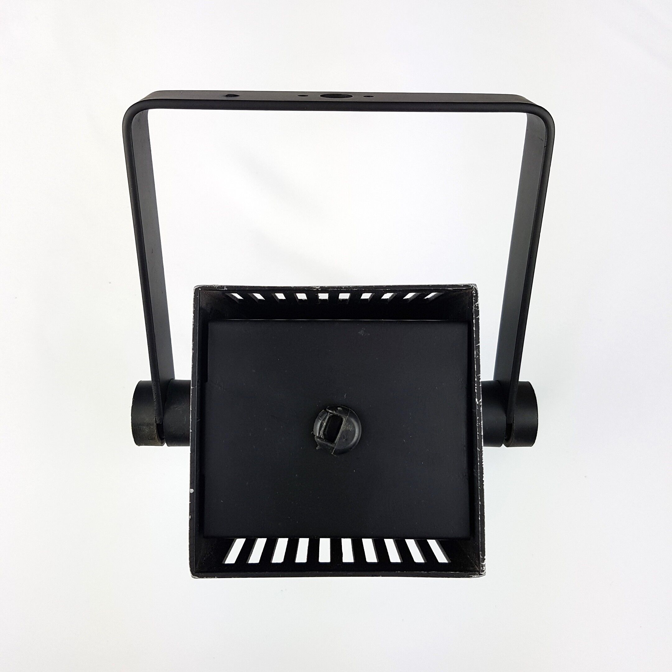 Paire de spots carré aluminium brossé