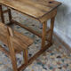 School desk wood 2 places