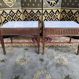 Pair of Louis XVI style bedside tables