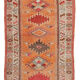 Handmade one-of-a-kind oriental beige runner rug 87 cm x 360 cm
