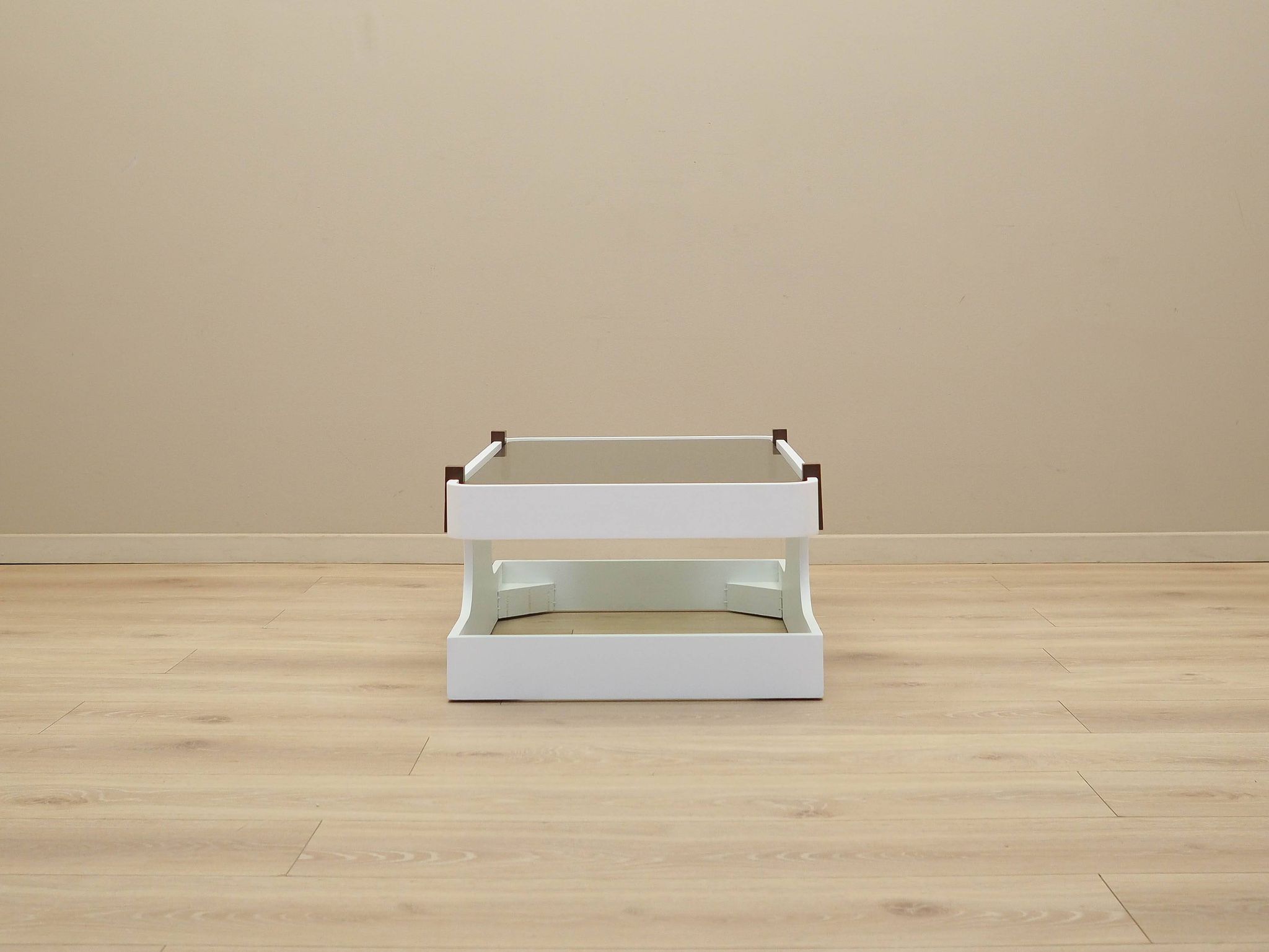 Glass coffee table, Italian design, 1970s, manufactured in Italy