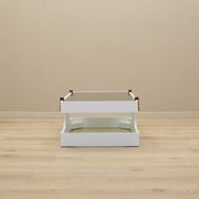 Glass coffee table, Italian design, 1970s, manufactured in Italy
