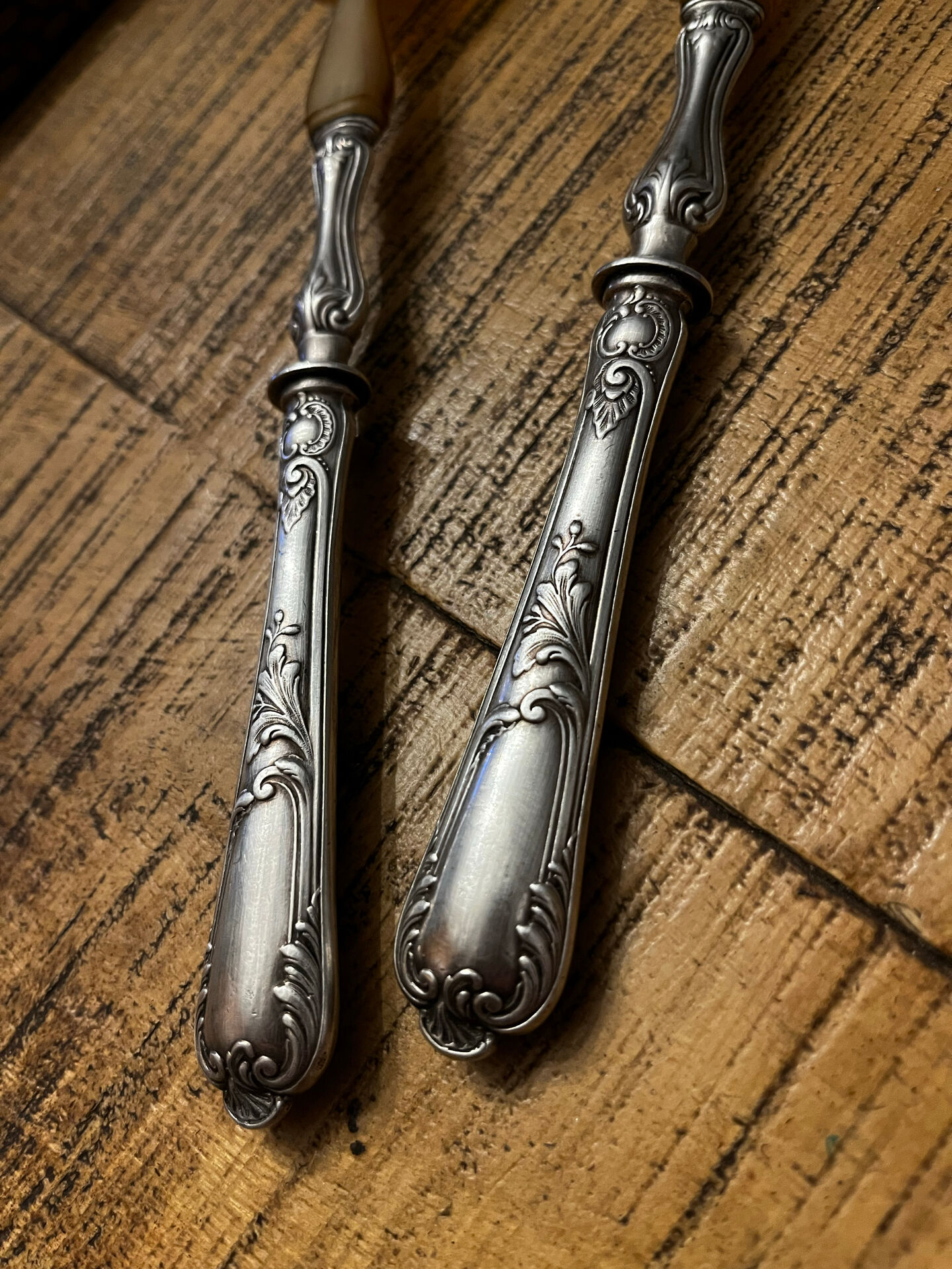 Antique salad cutlery