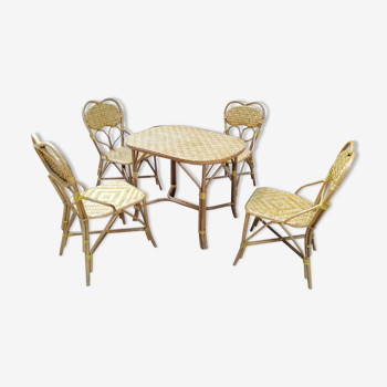 Rattan garden furniture 1960