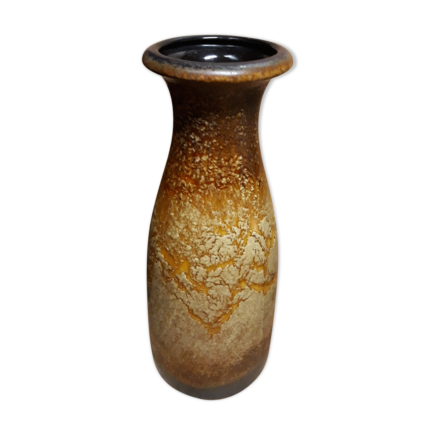 Ceramic vase west germany fat lava
