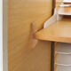 Vintage teak desk in cabinet, 1960s