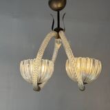 Venetian glass chandelier from Murano, circa 1950.